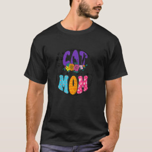 Kvinnor Katt Katt Dam Kvinna Flicka Katt Mamma Mor T Shirt