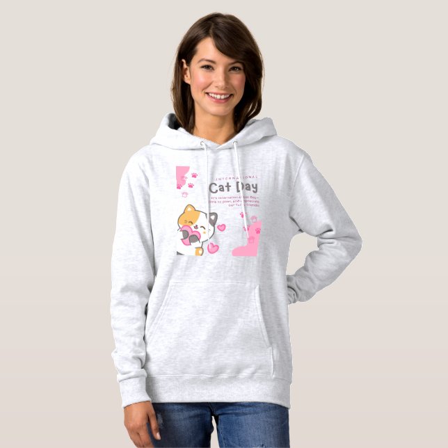 Kvinnor katt t-shirt (Hel framsida)