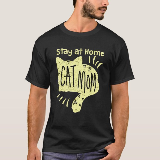 Kvinnor Kattmamma  Katt Mor 3 T Shirt (Framsida)