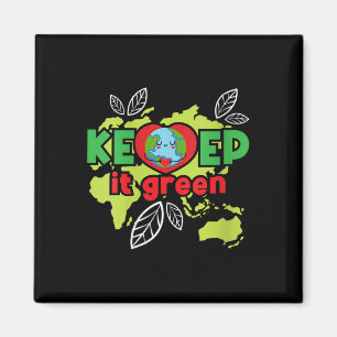 Kvinnor Keep It Green - Miljöskydd Magnet