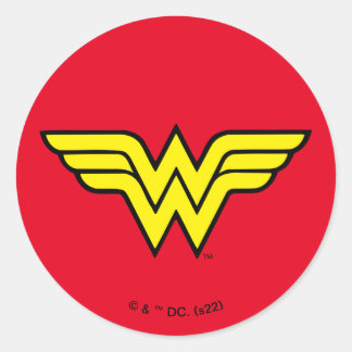  kvinnor | Klassisk Logotyp Runt Klistermärke