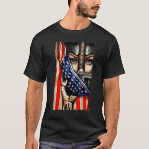 Kvinnor Knight Templar Jesus Gud en Kristus krigar T Shirt