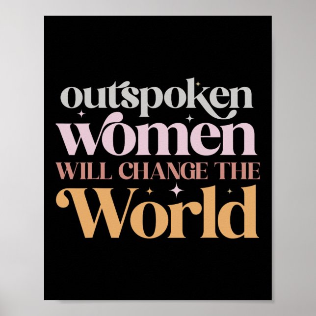 Kvinnor kommer att förändra den feministiska kraft poster (Framsidan)