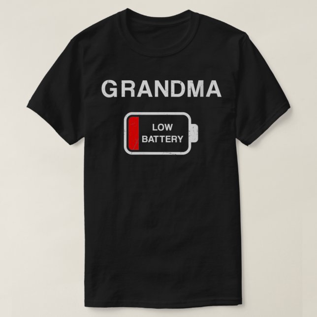 KVINNOR, låg batteritröja, Funny Nana Mamma f T Shirt (Design framsida)
