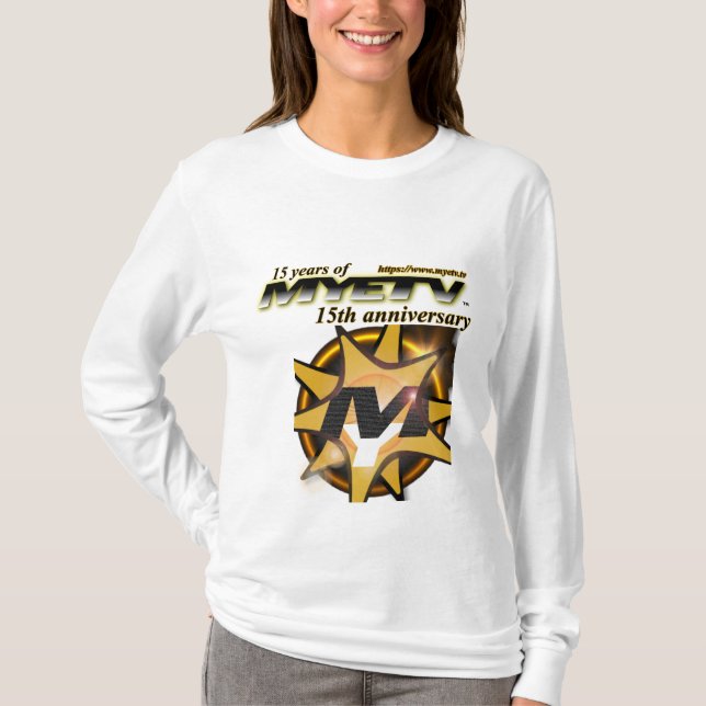 Kvinnor Långärmad T- Shirt of MYETV - 15 år T Shirt (Framsida)