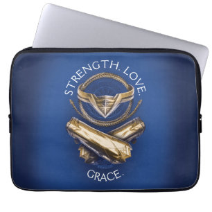 kvinnor, lasso och armband laptop sleeve