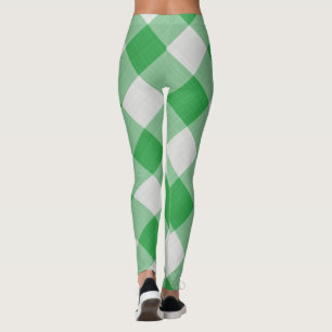 Kvinnor Leggings Grön/Vit