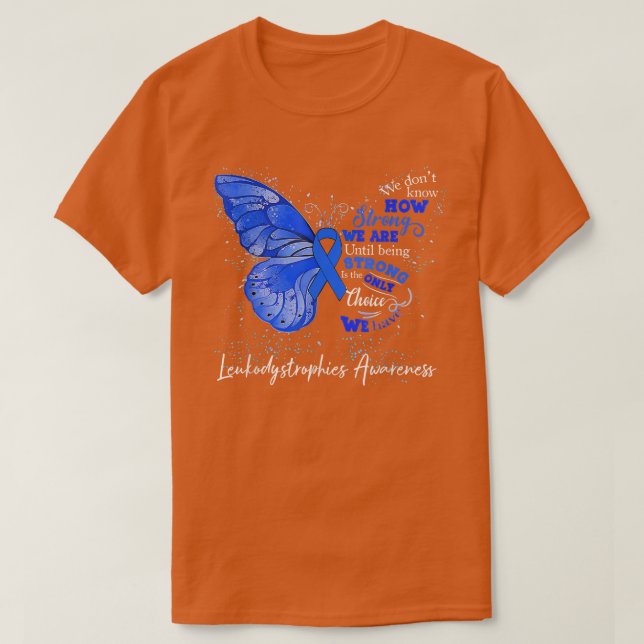 Kvinnor Leukodystrophies Awareness Blue Ribbon But T Shirt (Design framsida)