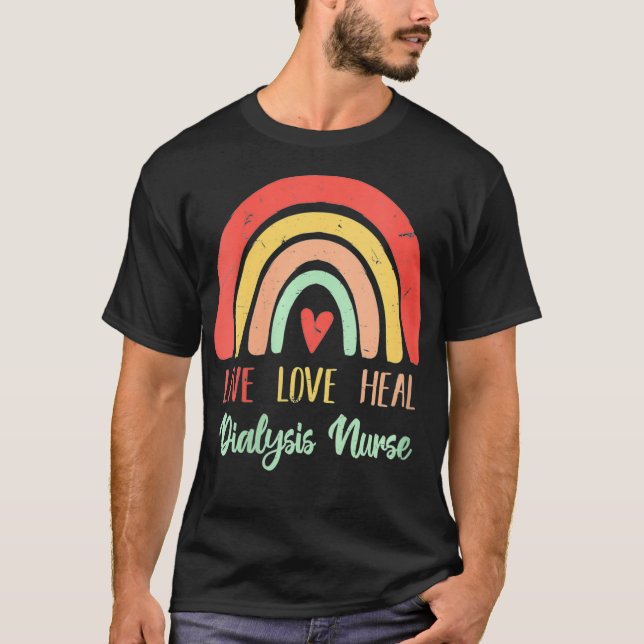 Kvinnor levande Kärlek Heal Inspirational Kidney D T Shirt (Framsida)
