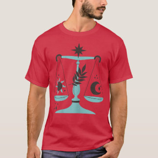 Kvinnor Libra Zodiac Horoscope Astrology T-shirt 6