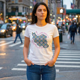 Kvinnor Liv Frihet Protest | Blommor Rosa T Shirt