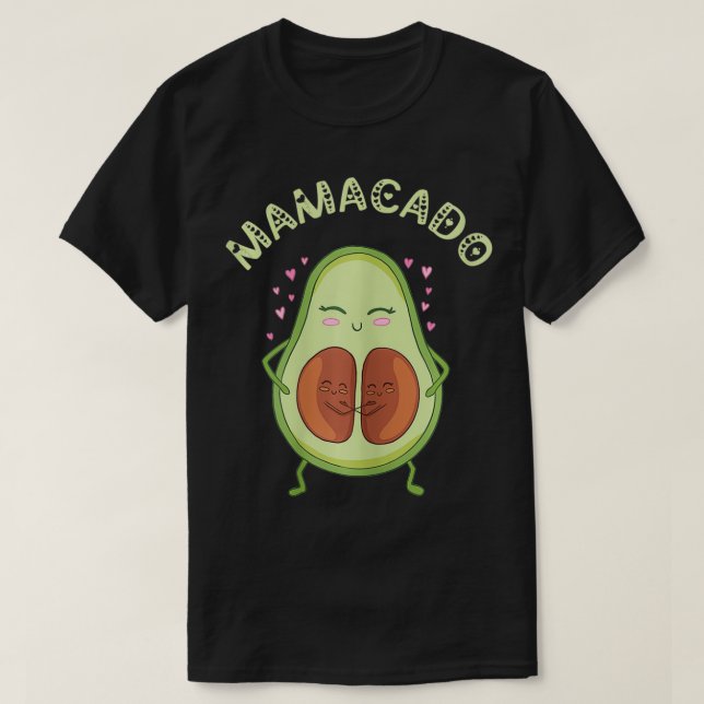 Kvinnor Mamacado Twin Birth Gravid Mamma Gravida T Shirt (Design framsida)