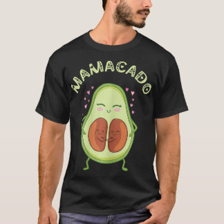 Kvinnor Mamacado Twin Birth Gravid Mamma Gravida T Shirt
