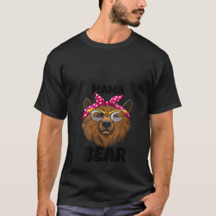 Kvinnor Mamma Bear Animal Women Nature Funny Banda T Shirt