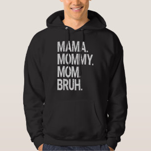 Kvinnor Mamma Mamma Bruh Mamma och jag leopard län Hoodie