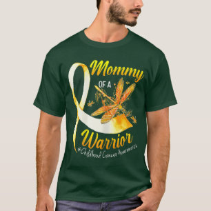 KVINNOR Mamma Mamma i Warrior Child Cance T Shirt
