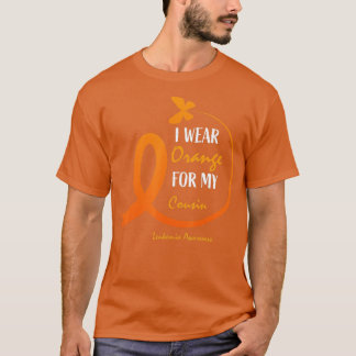 Kvinnor Manar I Bära Orange för min kusin Leukemia T Shirt
