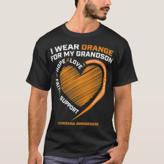 Kvinnor Manar I Bära Orange för min morson Leukemi T Shirt