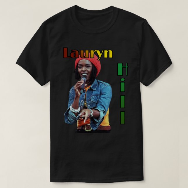 Kvinnor Manar Lauryn Underbara kvinnliga rapportör T Shirt (Design framsida)