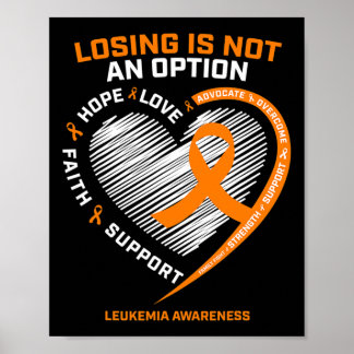 Kvinnor Manar Leukemi Medvetenhet om kampen mot le Poster