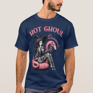 Kvinnor Mäns Roliga Halloween Het Ghoul Sommar Som T Shirt