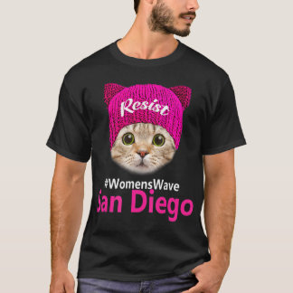 Kvinnor mars 2020 San Diego Cat Hat T Shirt
