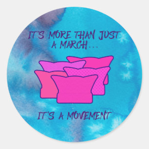Kvinnor mars, Rosa Hat, Movement Runt Klistermärke