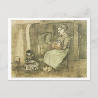 Kvinnor med Baby (F1070) Van Gogh Fine Art Vykort