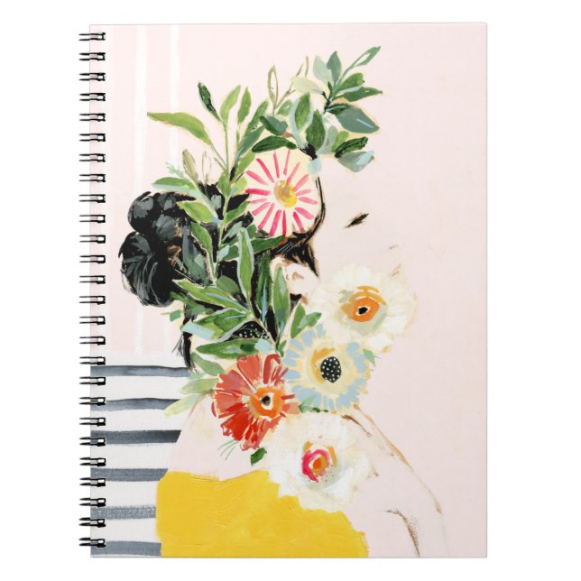 Kvinnor med blommor anteckningsbok (Framsidan)