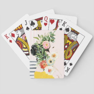 Kvinnor med blommor casinokort