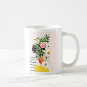 Kvinnor med blommor kaffemugg
