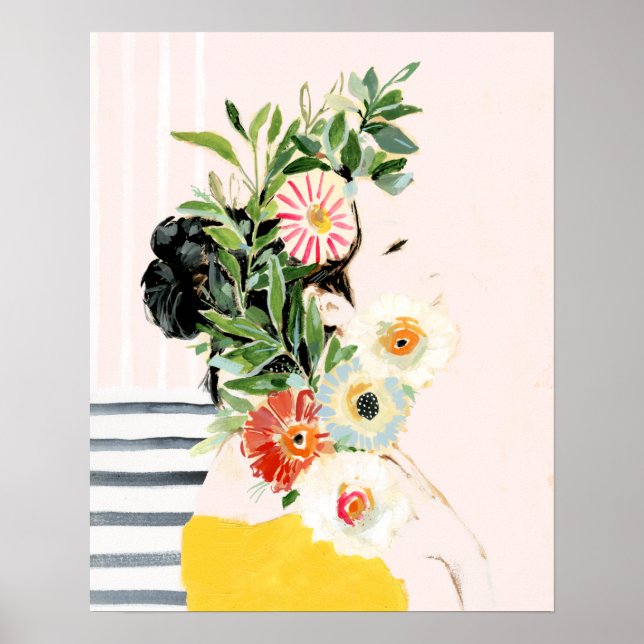 Kvinnor med blommor poster (Framsidan)