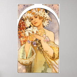 Kvinnor med blommor poster