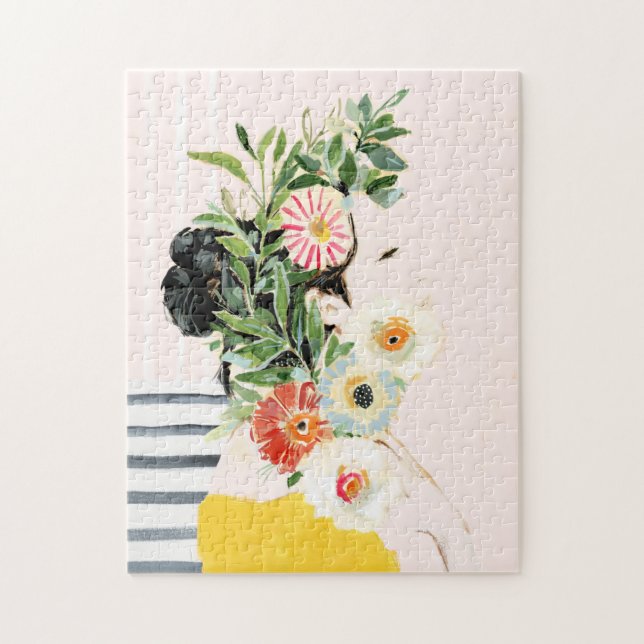 Kvinnor med blommor pussel (Vertikal)