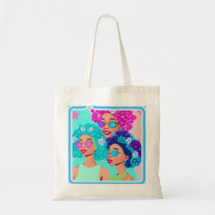 Kvinnor med blommor, tote Bag Tygkasse