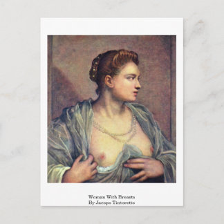 Kvinnor med bröst av Jacopo Tintoretto Vykort