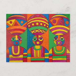 Kvinnor med Calabash II Vykort