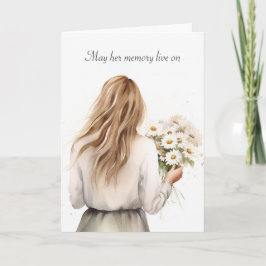 Kvinnor med Daisy Bouquet-sympati Kort