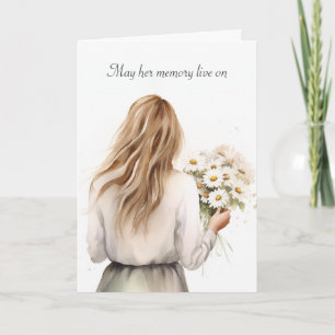 Kvinnor med Daisy Bouquet-sympati Kort