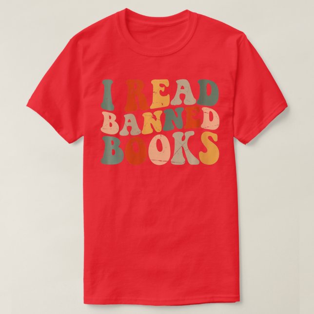 Kvinnor med den förbjudna Bok-läsaren i Rea T Shirt (Design framsida)