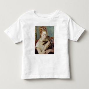 Kvinnor med en katt av Pierre-Auguste Renoir T-shirt