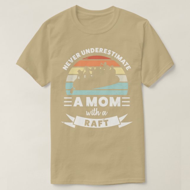 Kvinnor med en Raft Funny Gift-fru T Shirt (Design framsida)