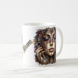 Kvinnor med experimentell staminspirerad Ornamenta Kaffemugg