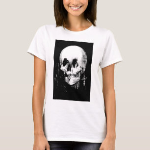 Kvinnor med Halloween-hudreflektion i Spegel T-shirt