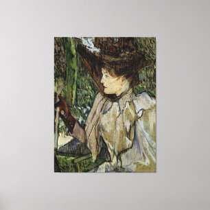 Kvinnor med handskar av Toulouse-Lautrec Canvastryck