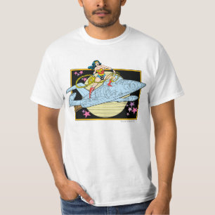 kvinnor med Jet Tee Shirt