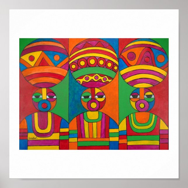 Kvinnor med kalabaskan av Emeka! Poster (Framsidan)