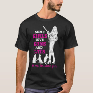 Kvinnor med Kärlek-vapen och katter - Pro Gun T Shirt