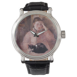 Kvinnor med Katt (av Edouard Manet) Armbandsur