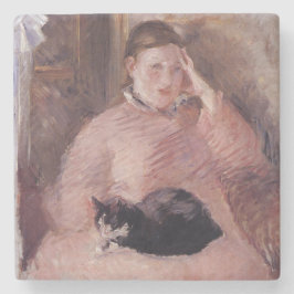 Kvinnor med Katt (av Edouard Manet) Stenunderlägg